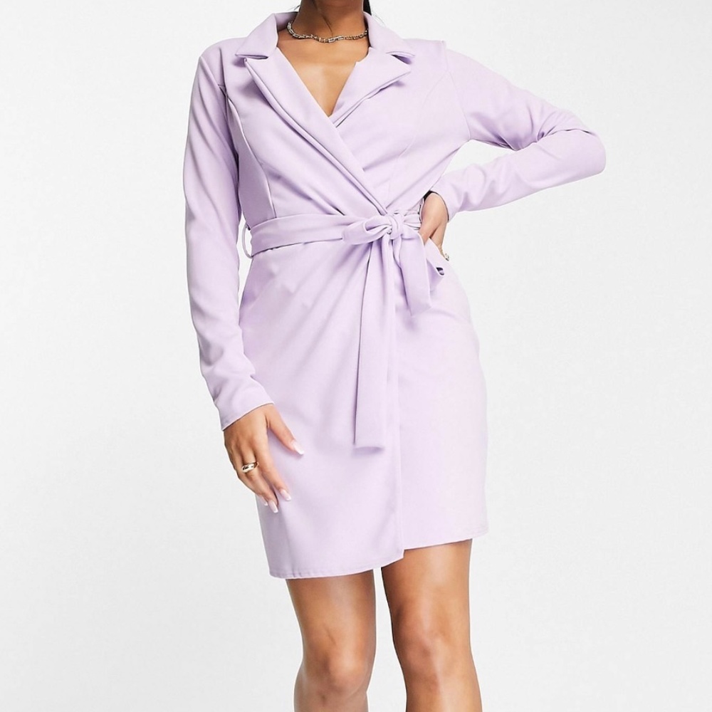 Lilac blazer dress
